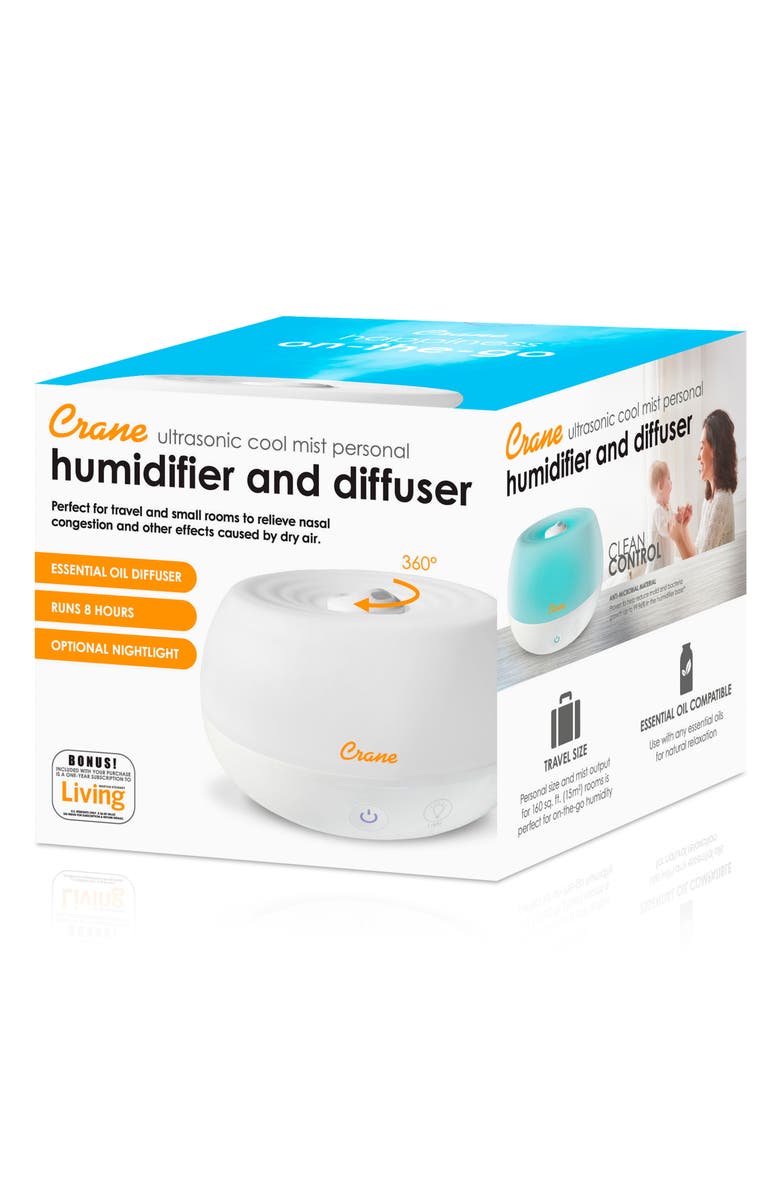 Crane Air Personal 2-in-1 Humidifier, Alternate, color, White