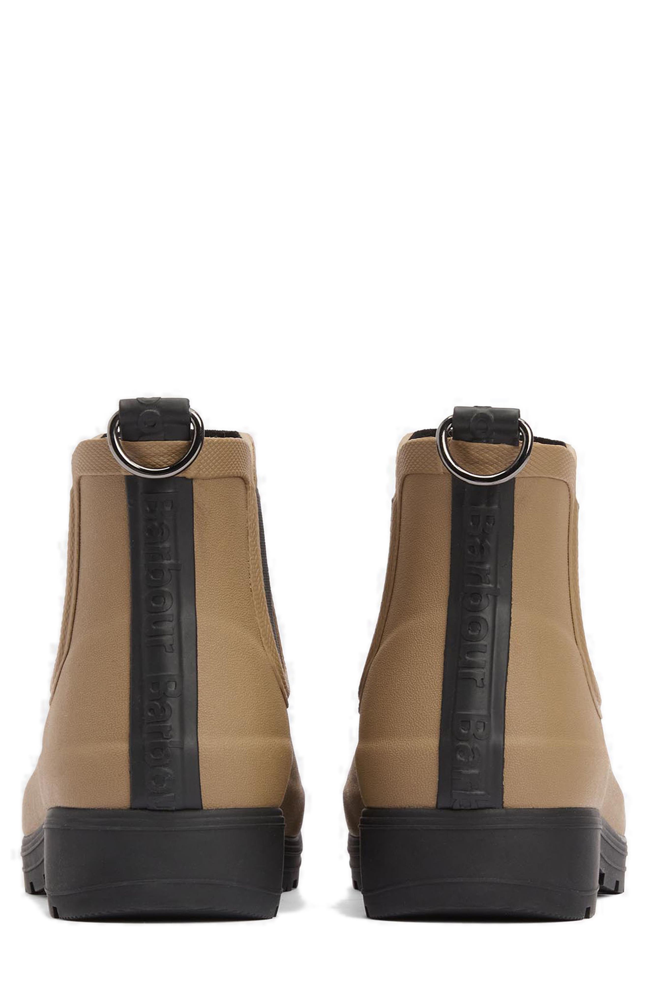 Barbour Fynn Wellington Chelsea Boot, Alternate, color, Military Brown/ Black