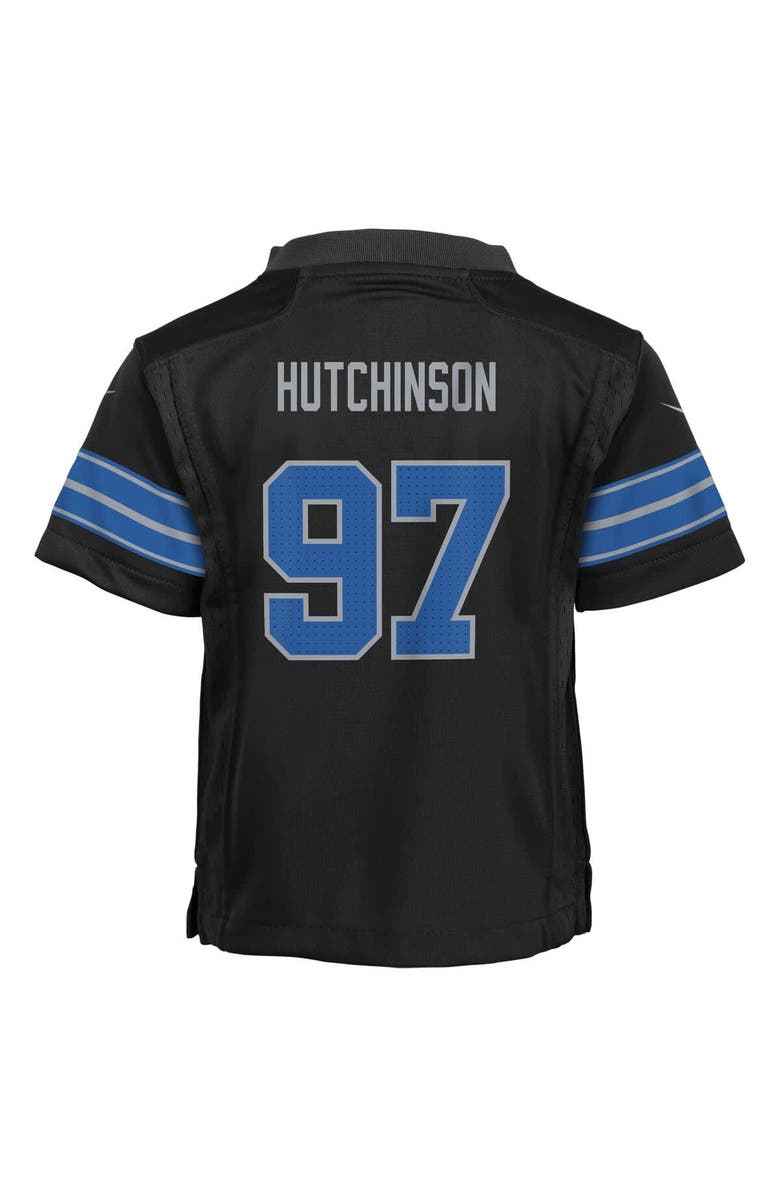 Nike Preschool Nike Aidan Hutchinson Black Detroit Lions Alternate Player Game Jersey, Alternate, color, Black