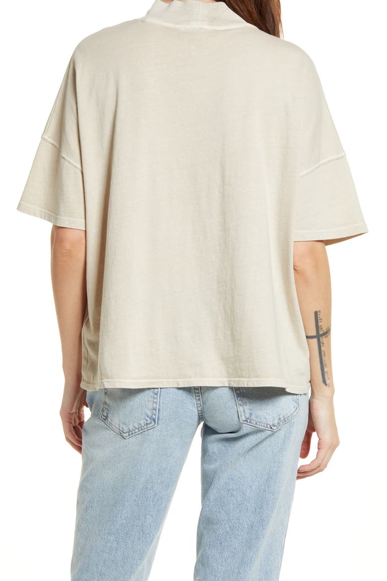 We the Free Fearless Mock Neck Top, Alternate, color, QUILL