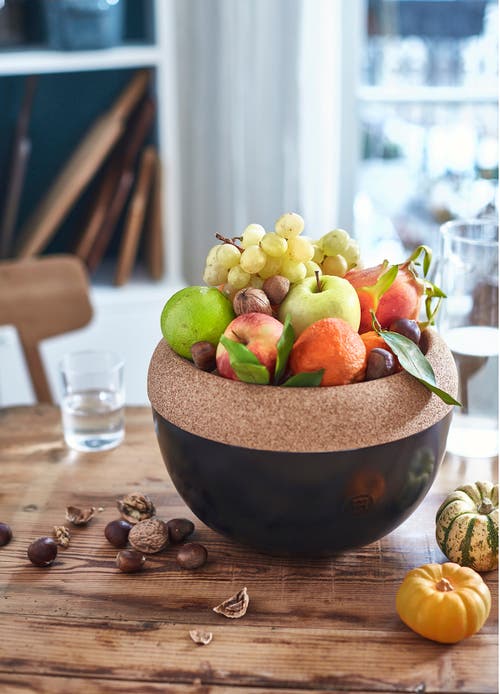 Emile Henry Deep Food Storage Bowl In Blue