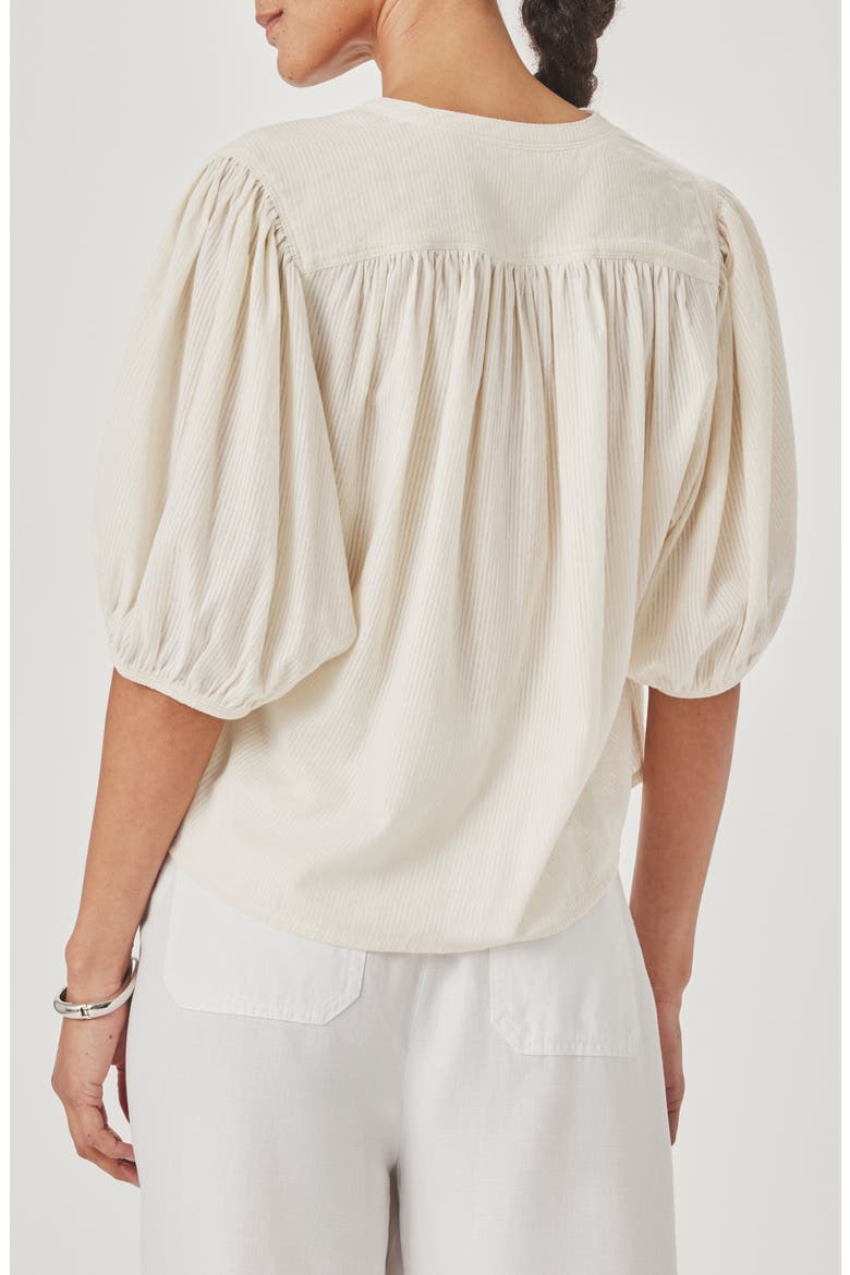 Madelyn Woven Shirt, Alternate, color, ANTIQUE PEARL WHITE