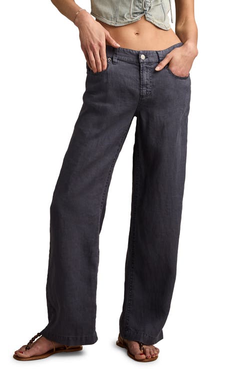 Baggy Wide Leg Linen Pants