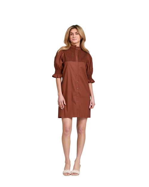 Taylor Tillman Aubrey Dress In Brown