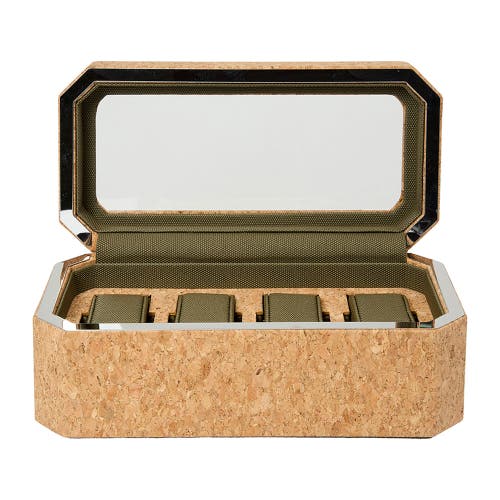 Wolf Cortiça 4 Piece Watch Box In Natural Cork