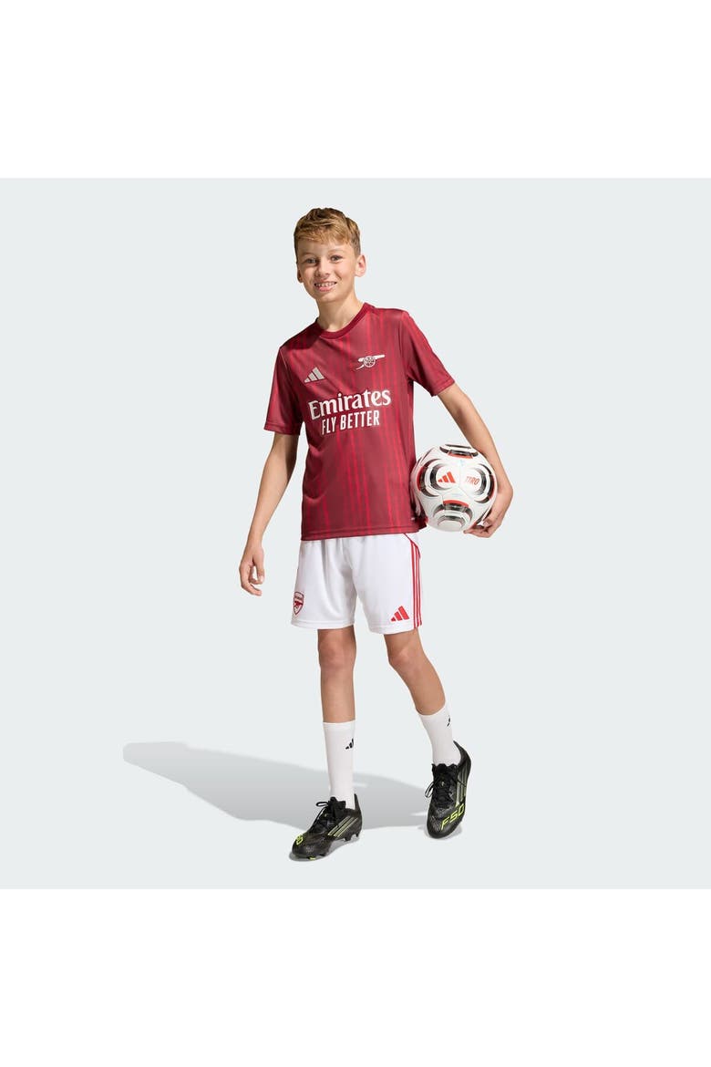 Youth adidas Red Arsenal 2025/26 Pre-Match Training Jersey, Alternate, color, Red