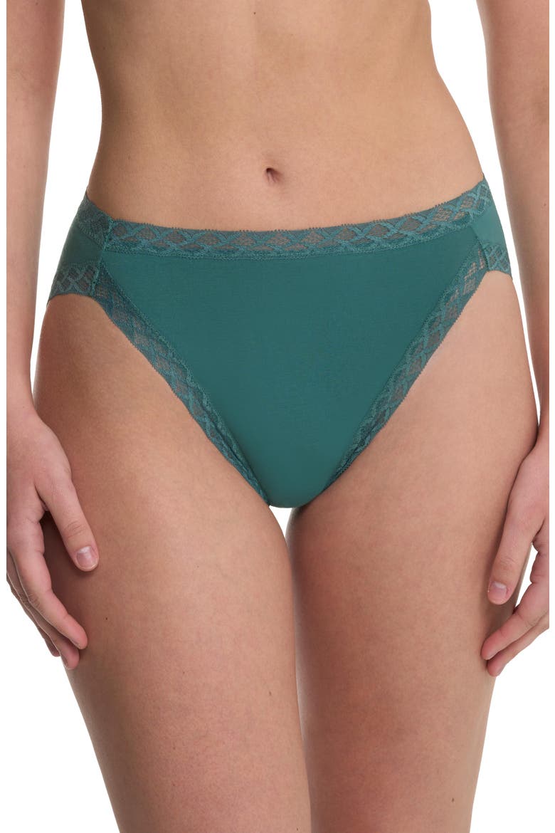 Bliss Cotton French Cut Brief, Main, color, Aspen Green