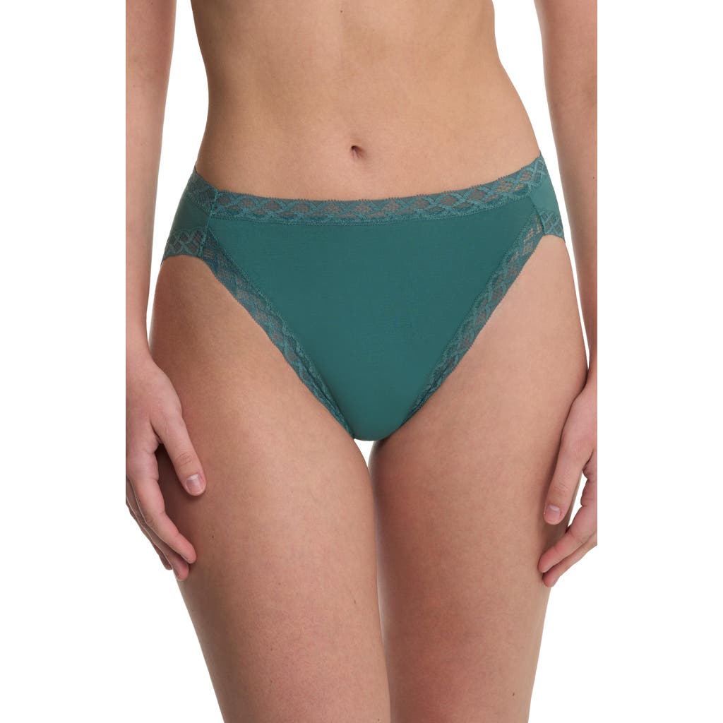Natori Bliss Cotton French Cut Brief In Blue