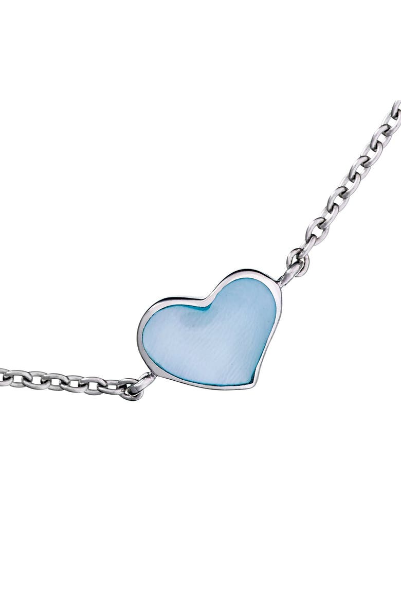 Heart Bracelet Set In Sterling Silver, Alternate, color, White
