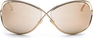 TOM FORD 67mm Butterfly Sunglasses