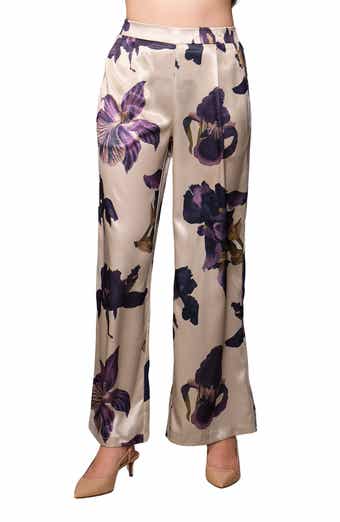 Floral Satin Pants