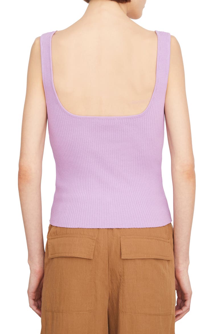 Square Neck Rib Tank, Alternate, color, HYDRANGEA