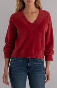 KUT from the Kloth Revel Fuzzy V-Neck Sweater
