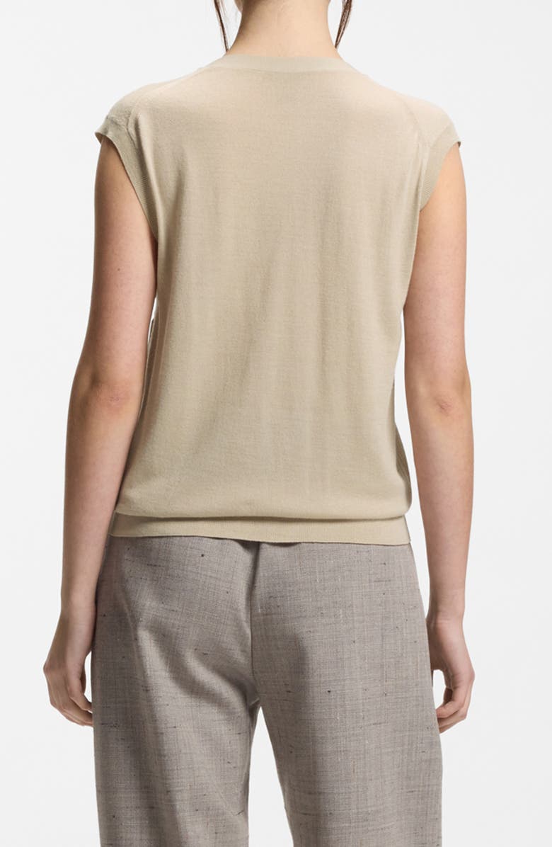 BOSS Fumi Sweater Vest, Alternate, color, Pumice