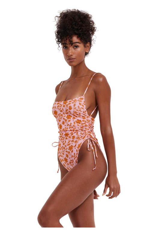 Flirtt Gottex Lolita Adjustable One Piece In Pink Orange