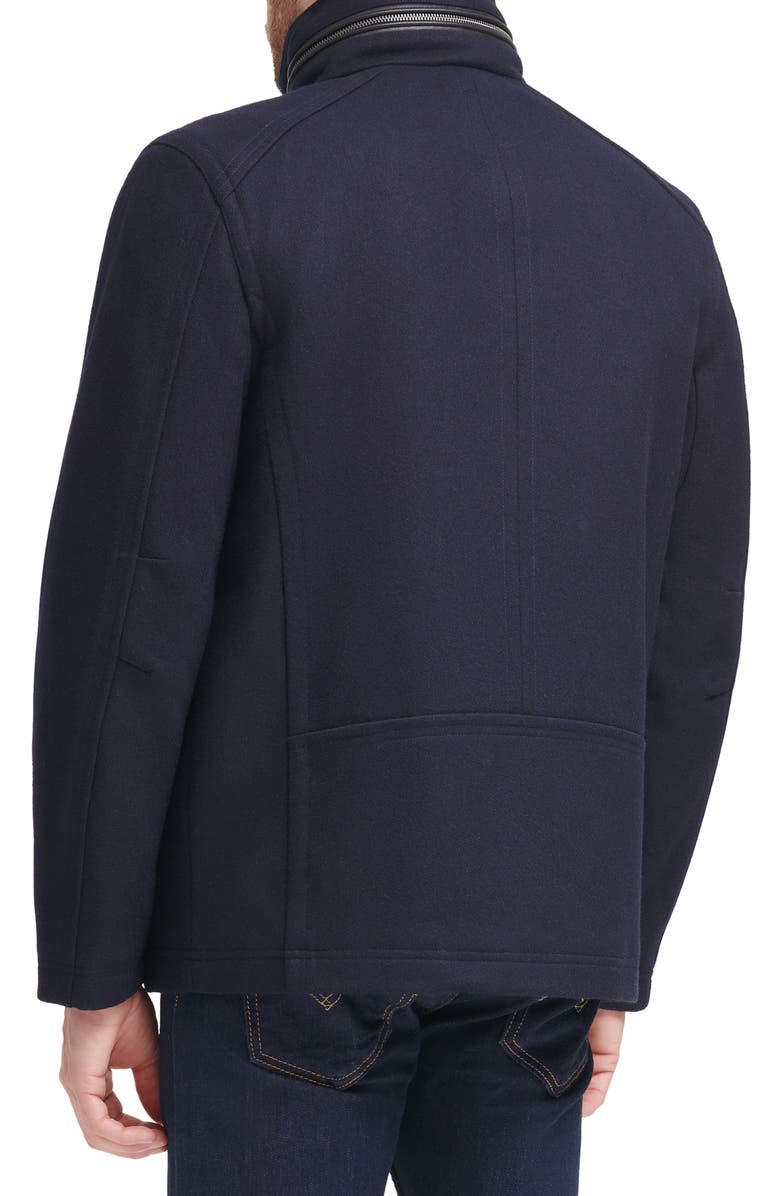 Cole Haan Signature Cole Haan Melton Coat, Alternate, color, Navy