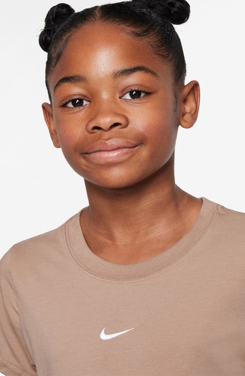 Nike Kids' Sportswear Crop T-shirt In Neutral