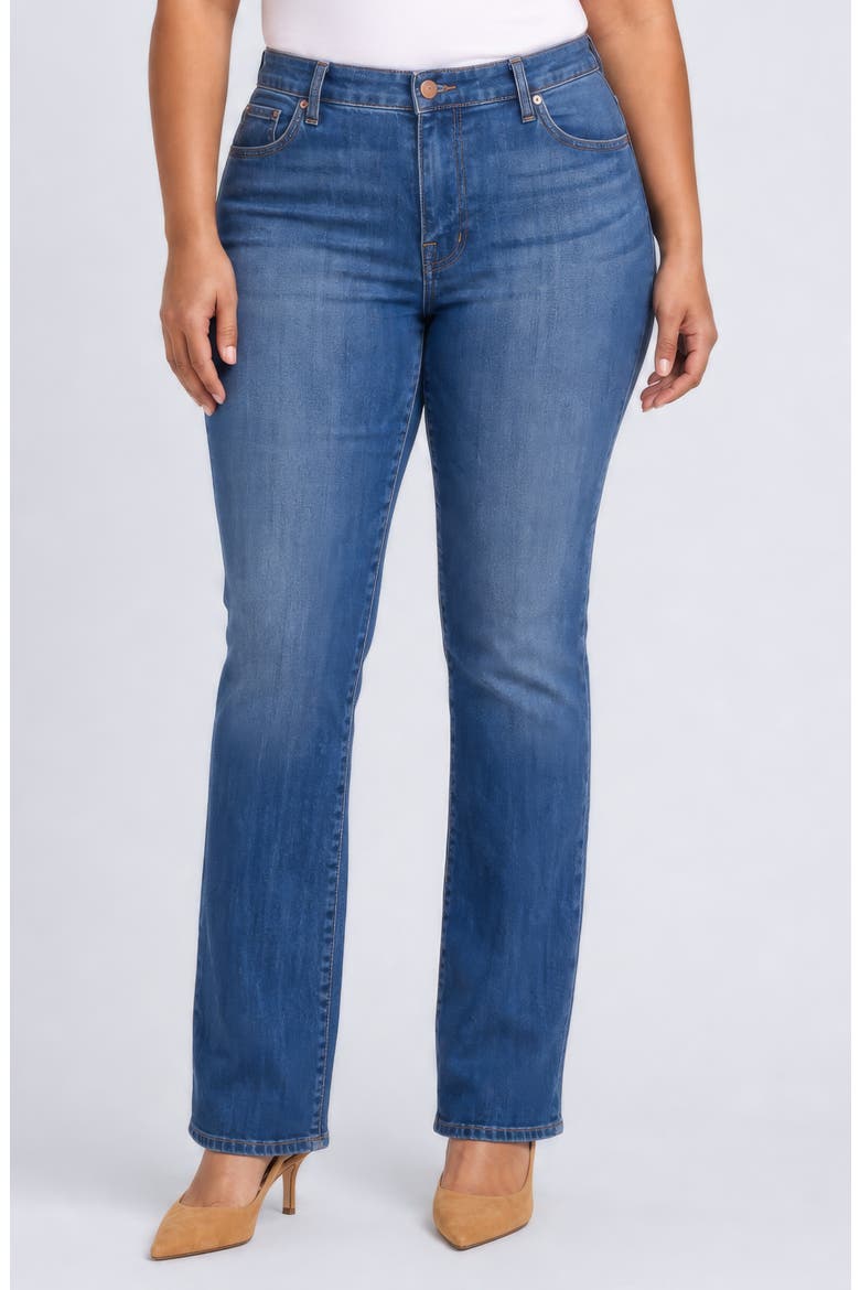 Marilyn High Waist Straight Leg Jeans, Main, color, ELM