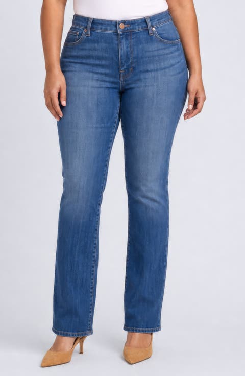 Marilyn High Waist Straight Leg Jeans