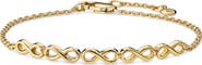 DEVATA Infinity Chain Bracelet in Gold Plated Sterling Silver