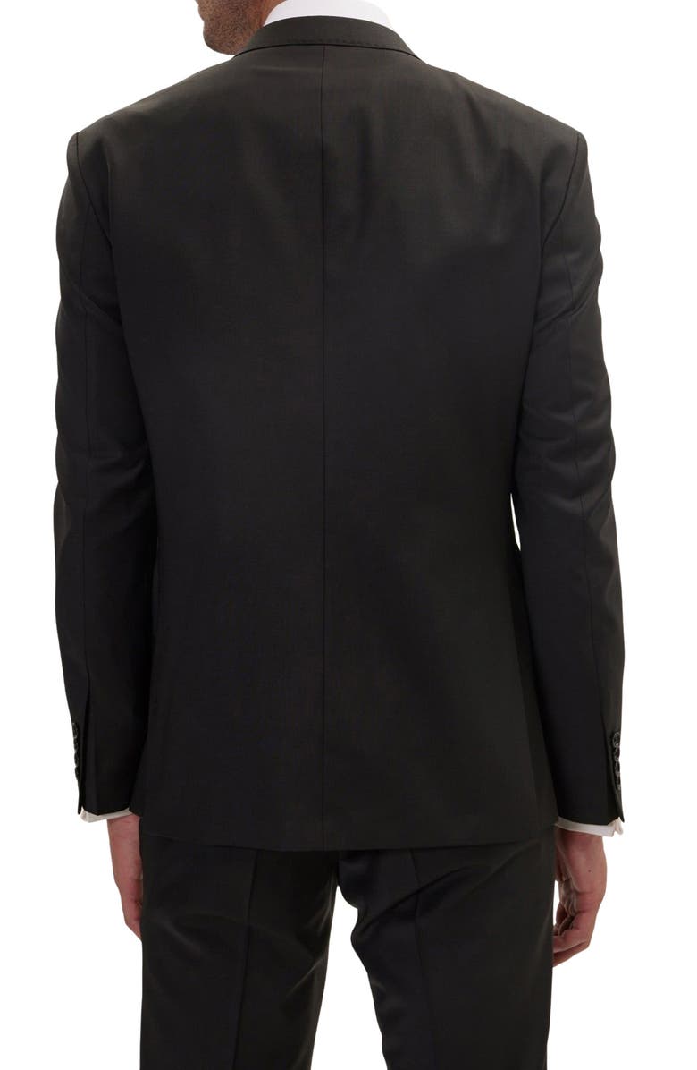 RON TOMSON Double Breasted Suit, Alternate, color, Black