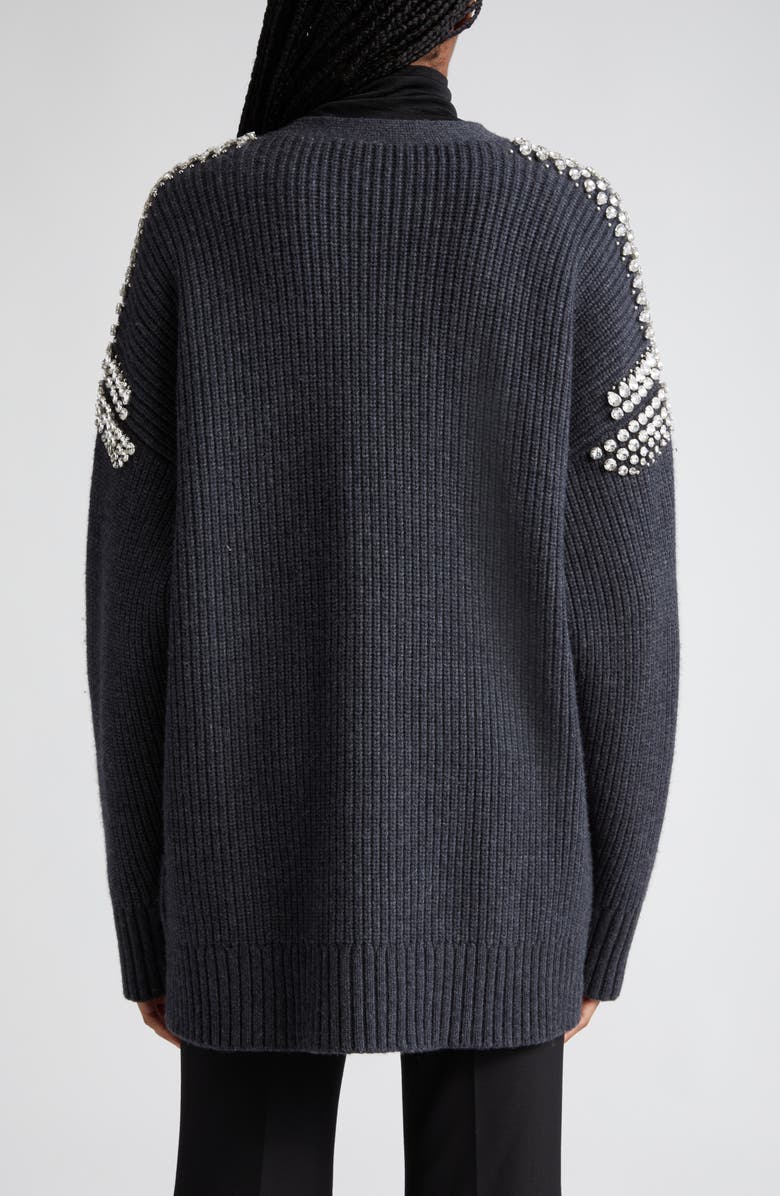 A.L.C. Camille Rhinestone Merino Wool Cardigan, Alternate, color,