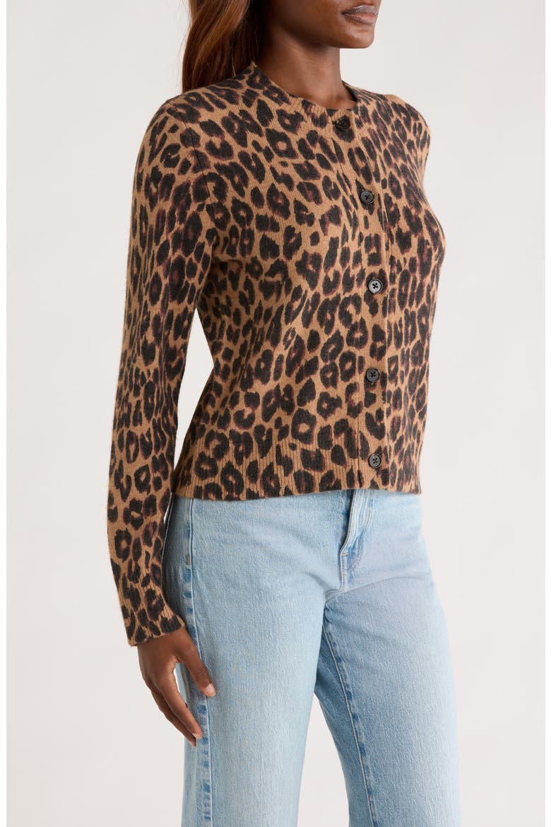 Millie Leopard Print Cardigan, Alternate, color, LEOPARD