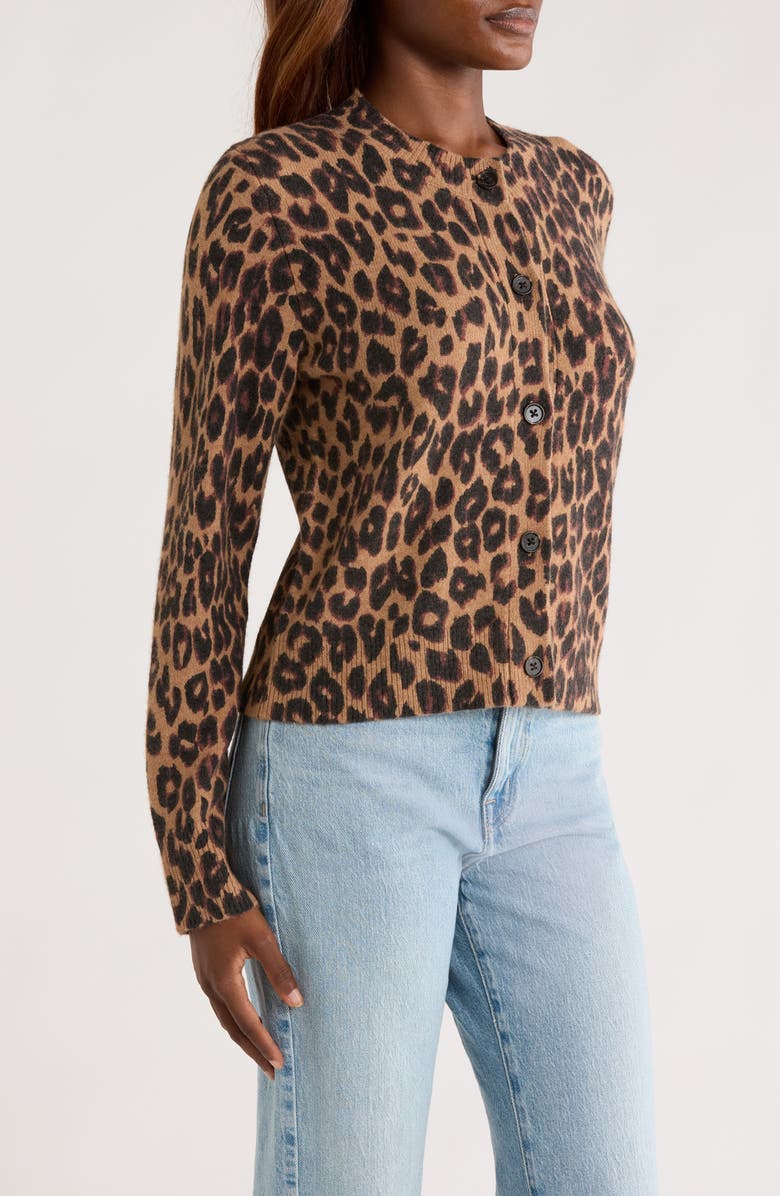 Rails Millie Leopard Print Cardigan, Alternate, color, Leopard