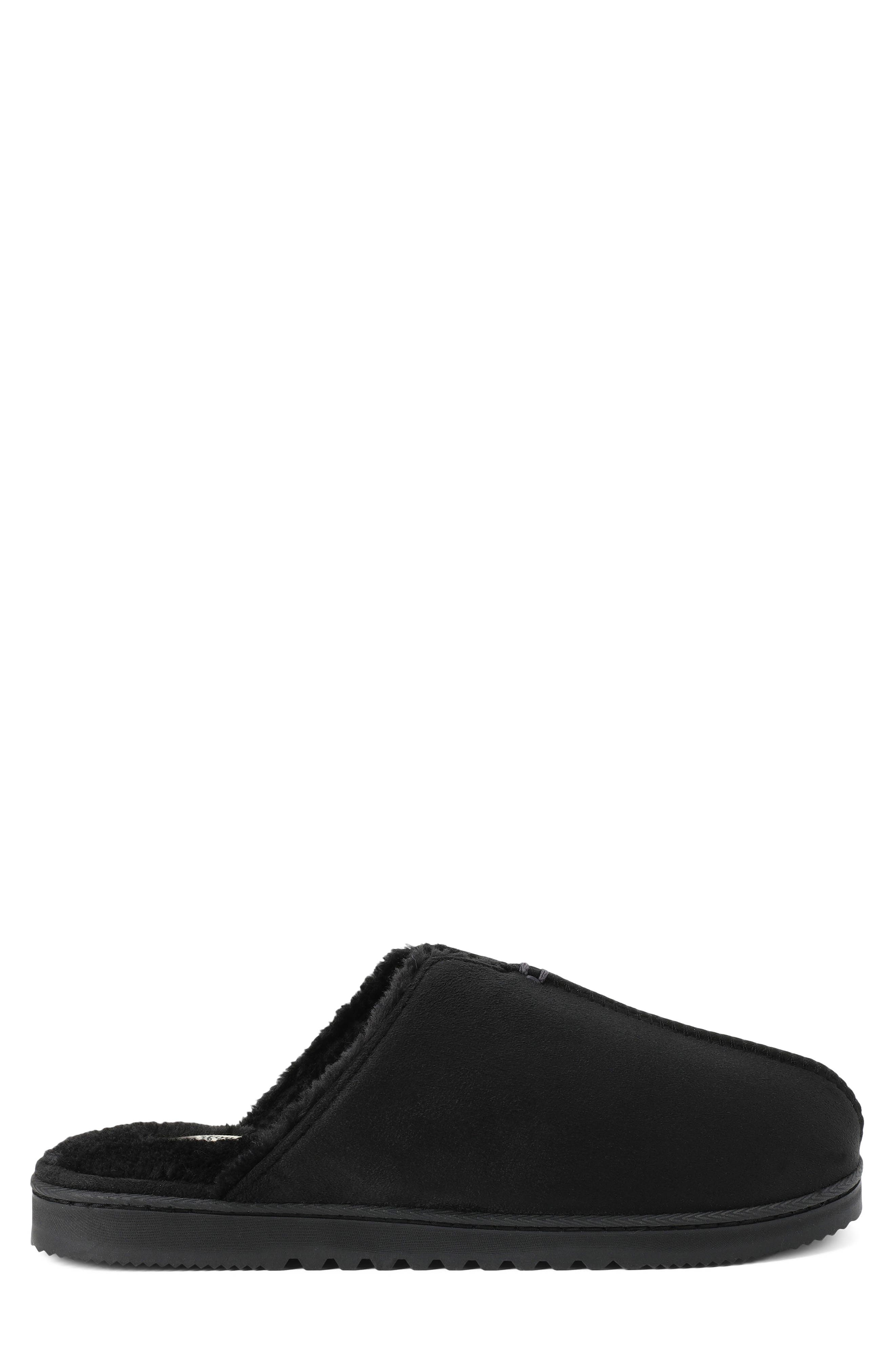 Fenway Scuff Slipper, Alternate, color, BLACK
