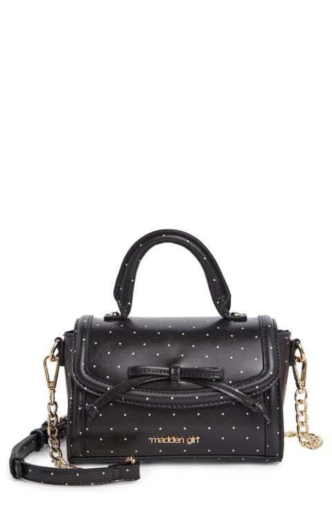 2-Piece Faux Leather Top Handle Bag & Wallet Set