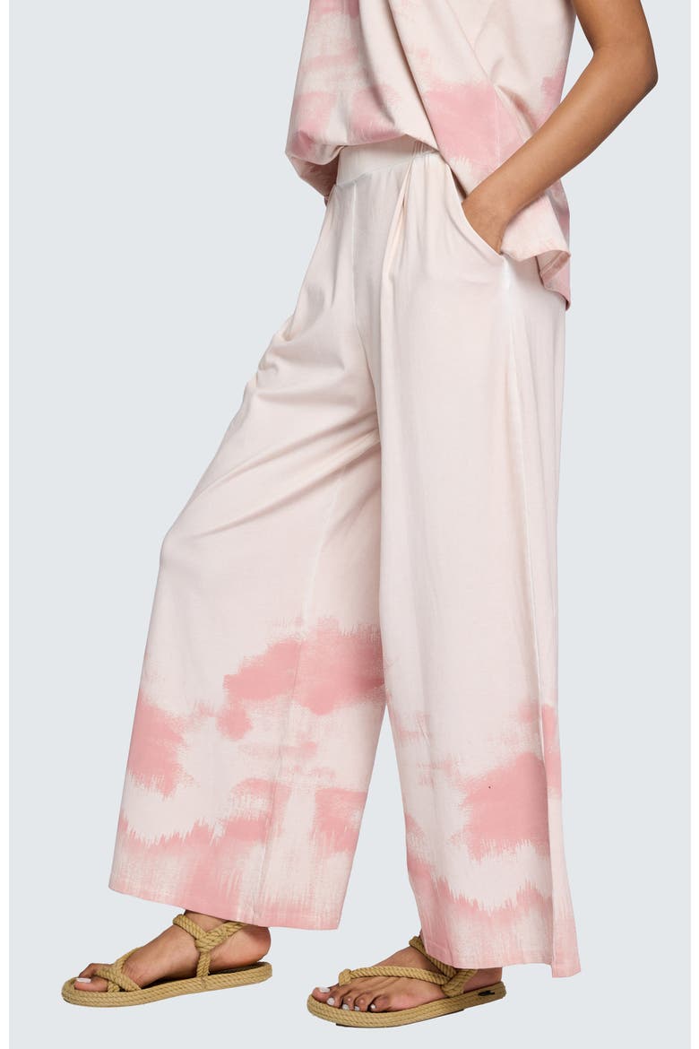 Daris Garment-dyed A-line Pants, Alternate, color, Rose Quartz