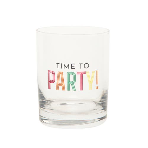 Totalee Gift Time To Party Rock Glass Clear 10 oz In Transparent