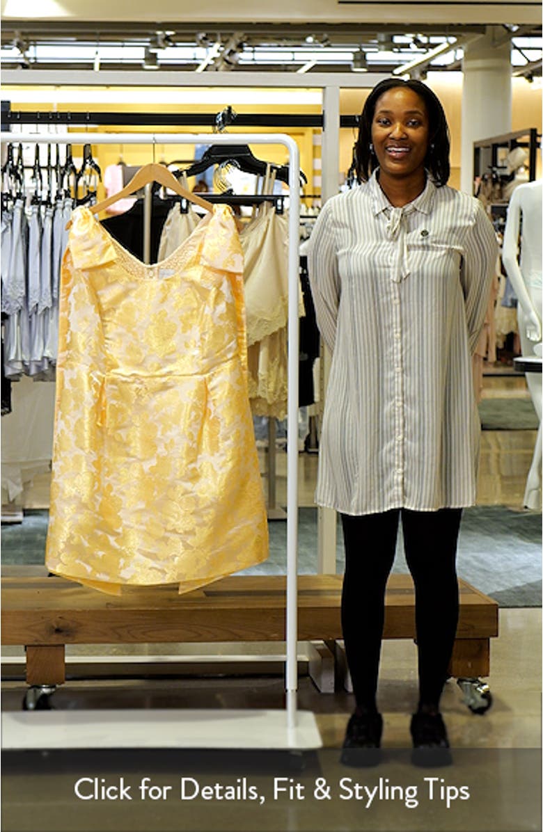 Duson Jacquard Bow Sash Minidress, sales video thumbnail