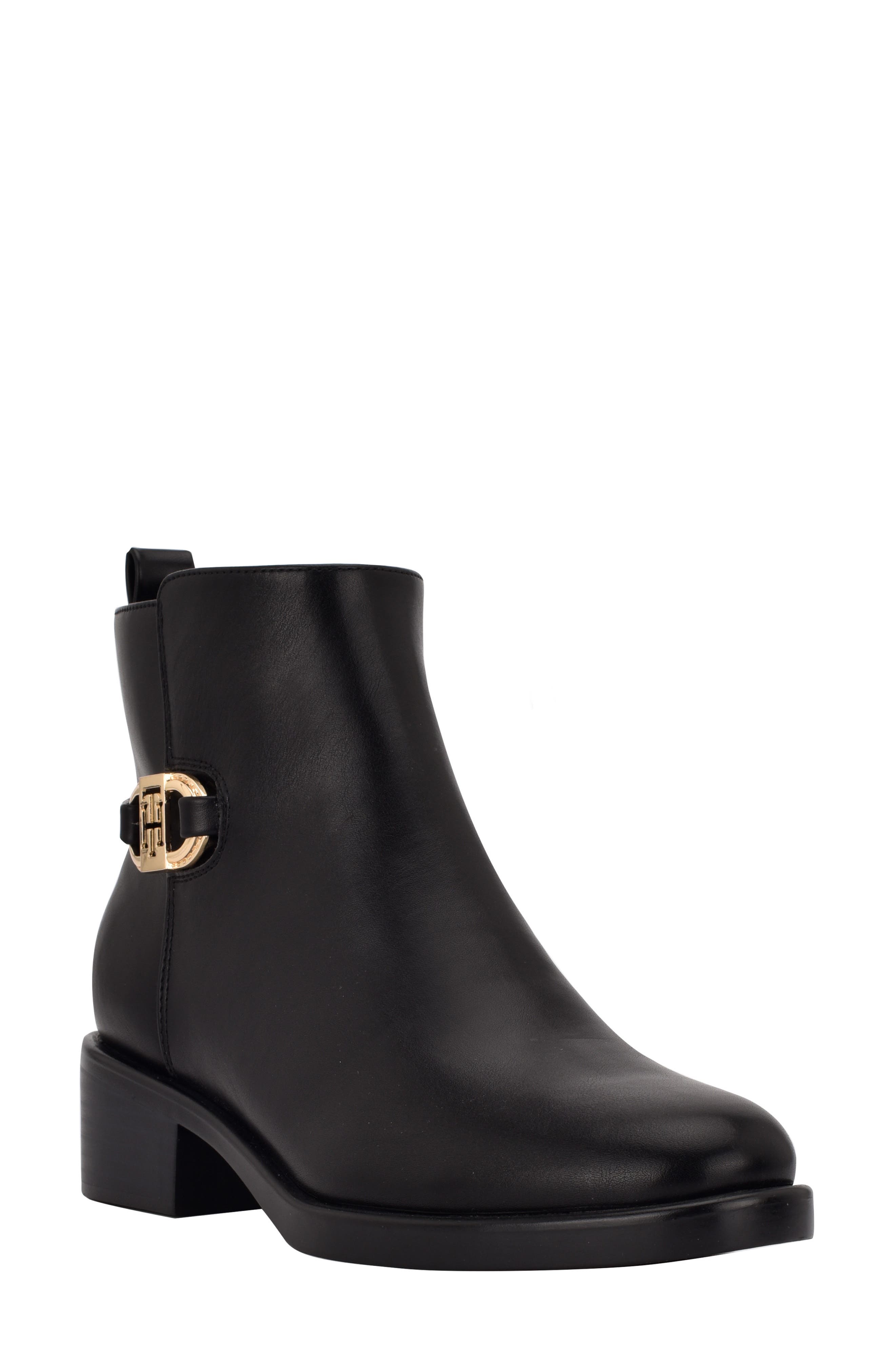 Tommy Hilfiger Imiera Faux Leather Ankle Boot, Main, color, 