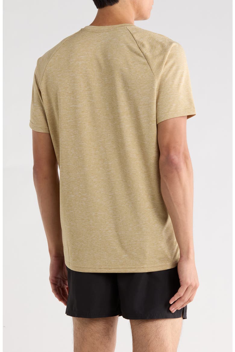 Heathered Hydroguard Swim T-Shirt, Alternate, color, PARACHUTE BEIGE