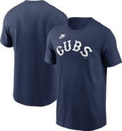 Nike Men's Nike Navy Chicago Cubs Cooperstown Wordmark T-Shirt
