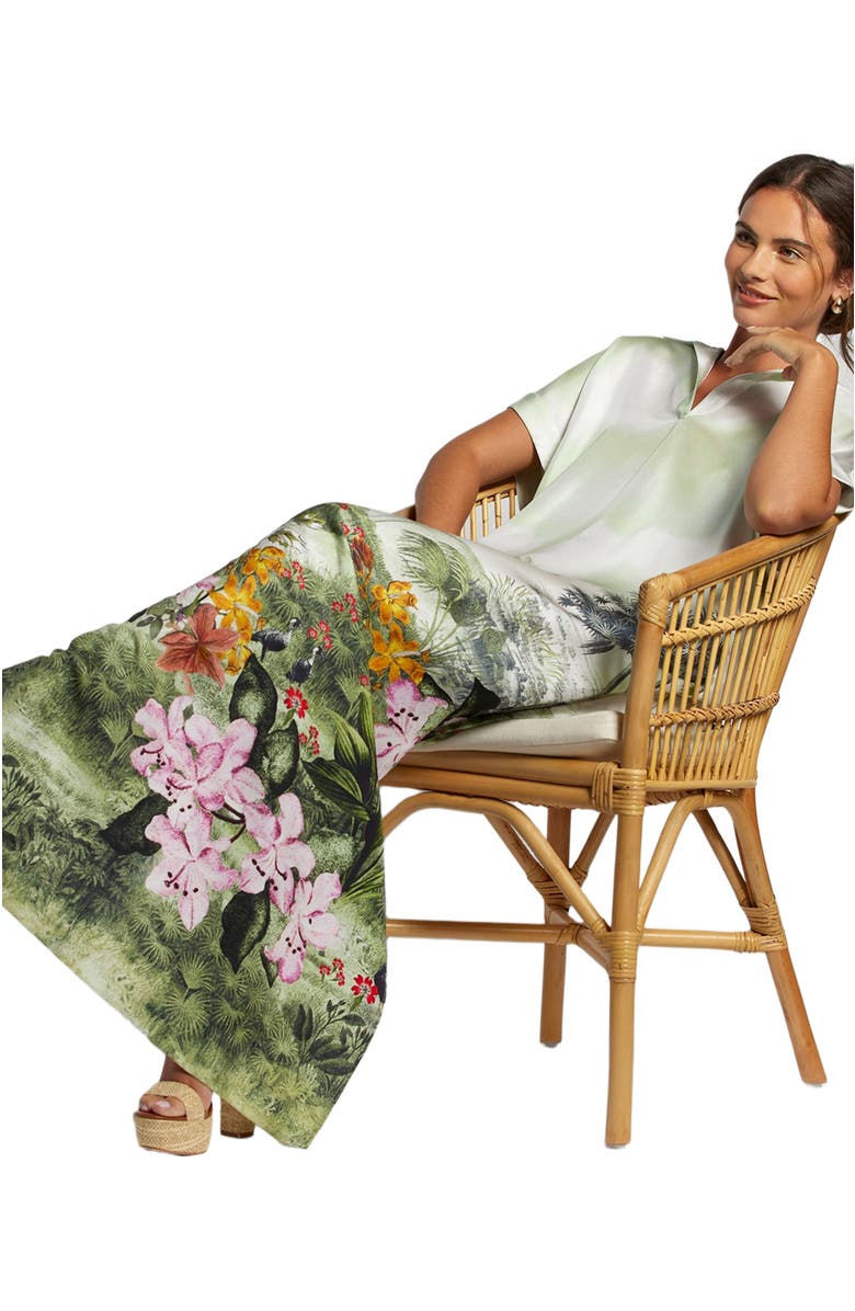 Tori Richard Artistic Garden Alana Caftan, Alternate, color, 