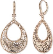Marchesa Domed Filigree Drop Earrings