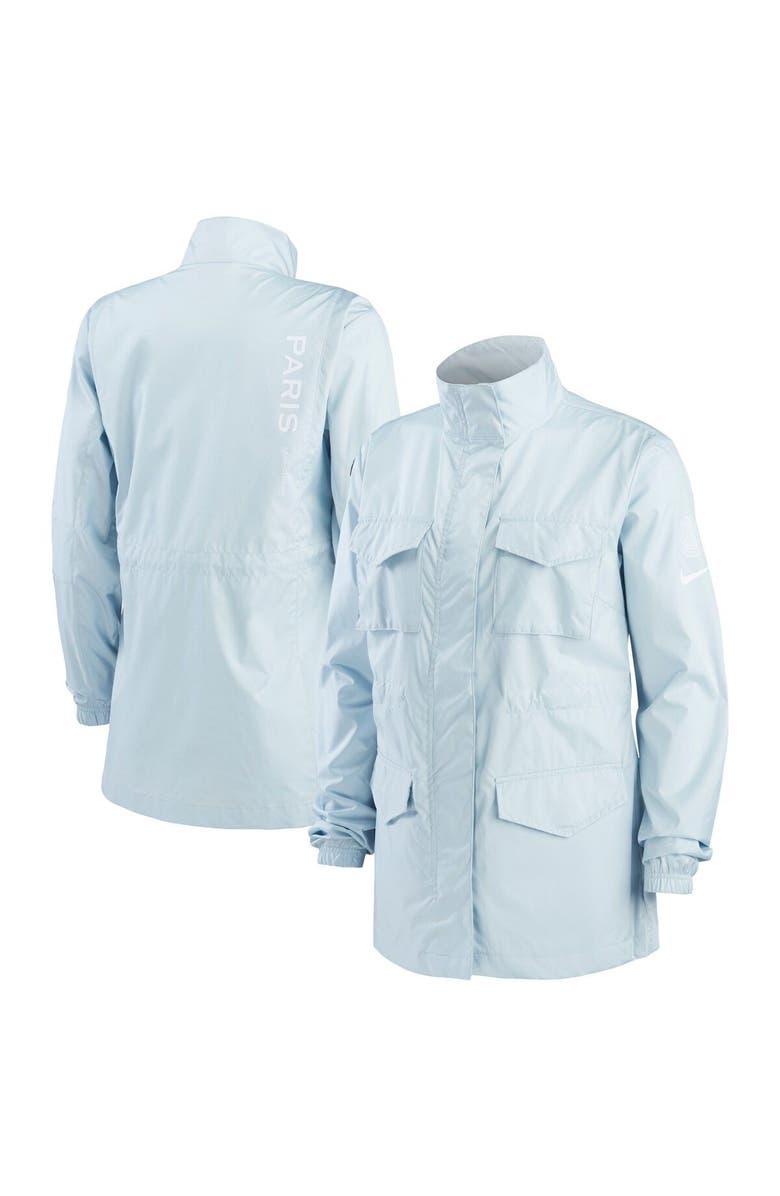 Nike Women's Nike Light Blue Paris Saint-Germain M65 Woven Full-Zip Jacket, Main, color, Light Blue
