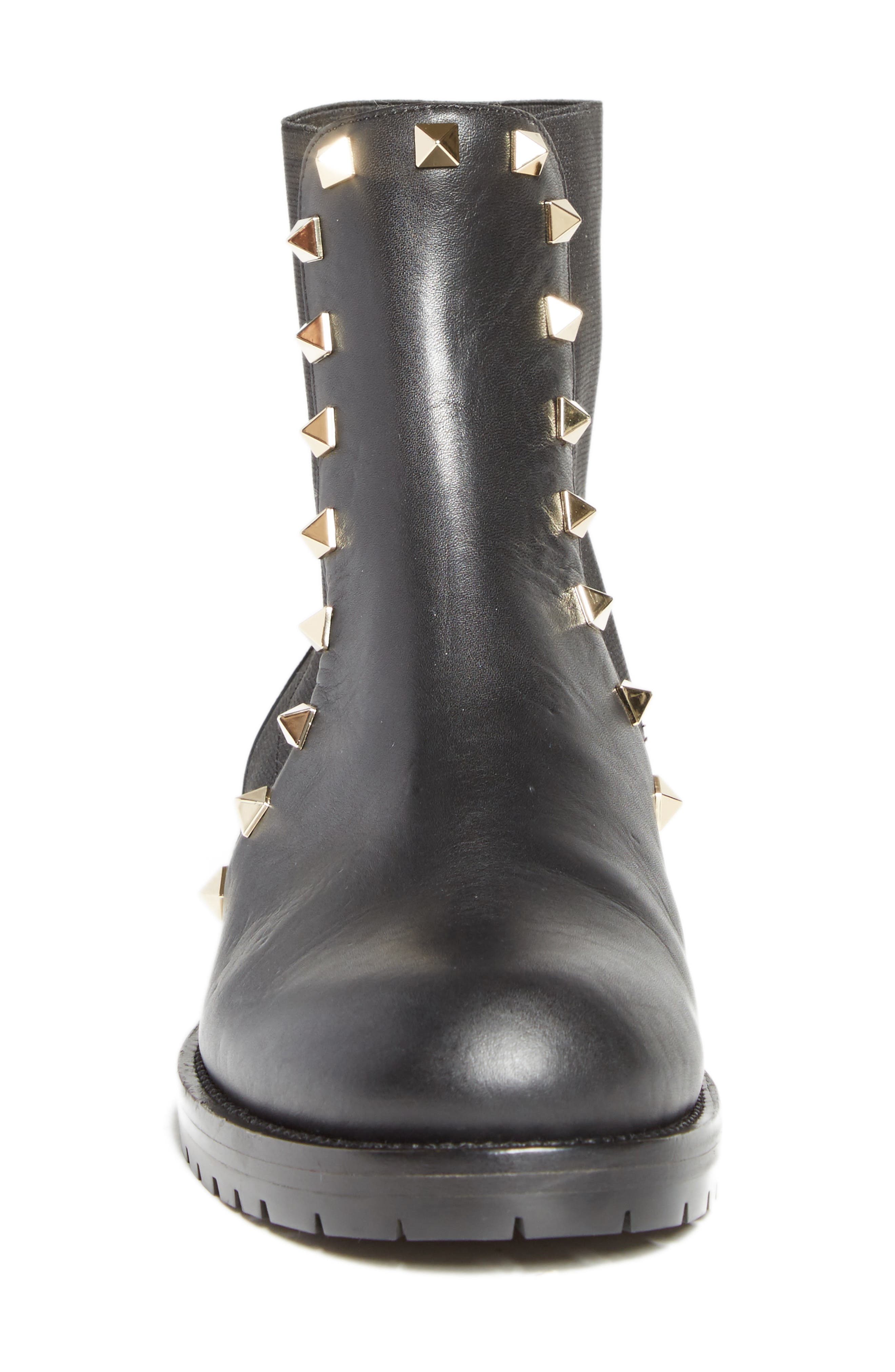 Beatle Rockstud Boot, Alternate, color, BLACK
