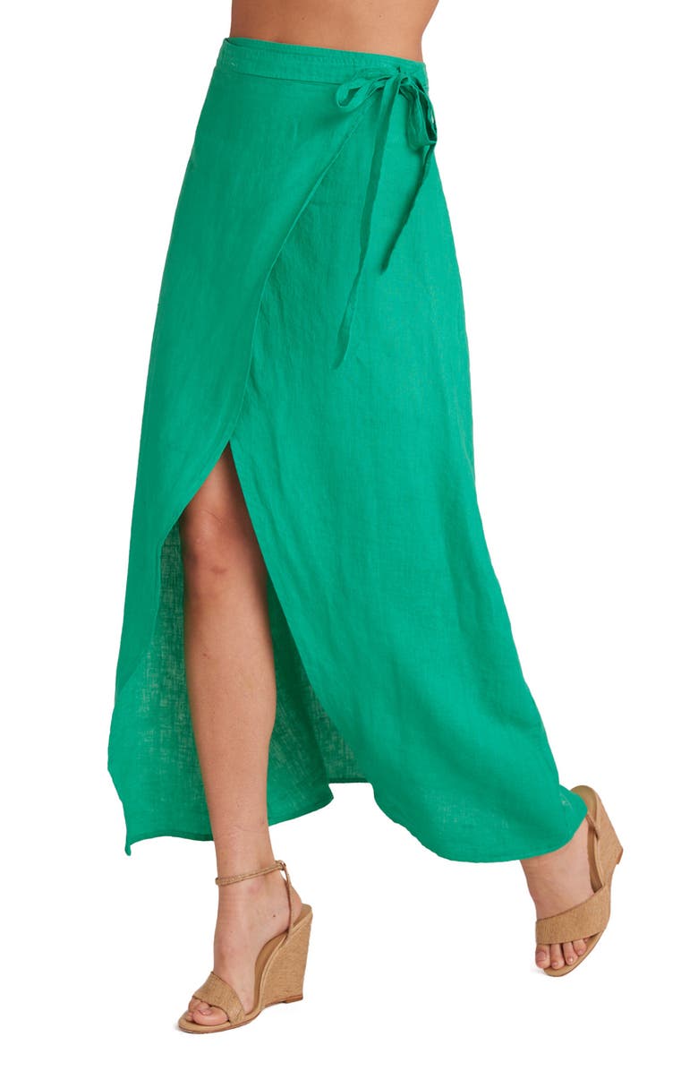 Bella Dahl Linen Maxi Wrap Skirt, Alternate, color, 
