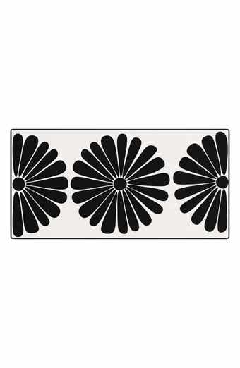 Deny Designs Colour Poems Retro Daisy I Desk Mat