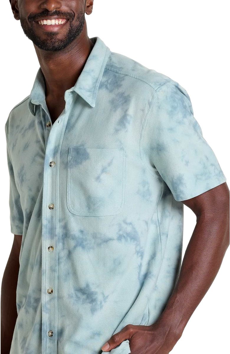 Toad & Co Men's Yerba Short Sleeve Shirt, Alternate, color, Mineral Tie Dye