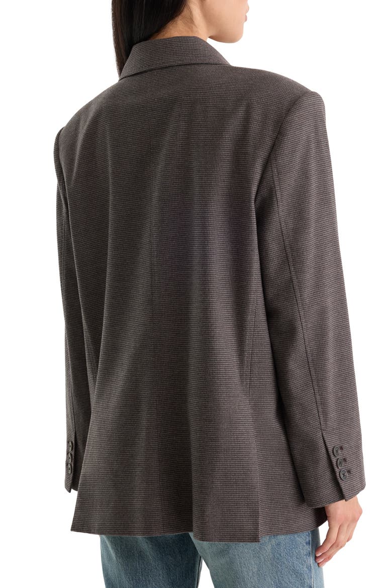 The Oversized Blazer, Alternate, color, CHARCOAL MINI HOUNDSTOOTH
