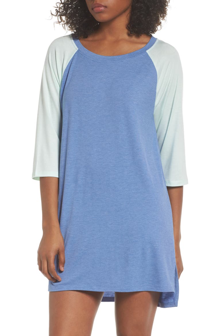 All American Sleep Shirt, Main, color, SEA BREEZER