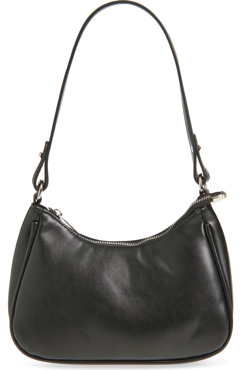 BP. Zip Shoulder Bag, Main, color, Black