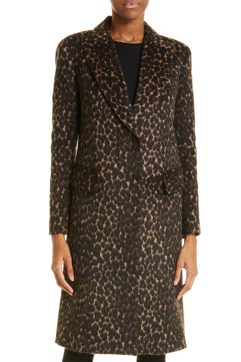 Animal Print Jacket, Main, color, DARK LEOPARD