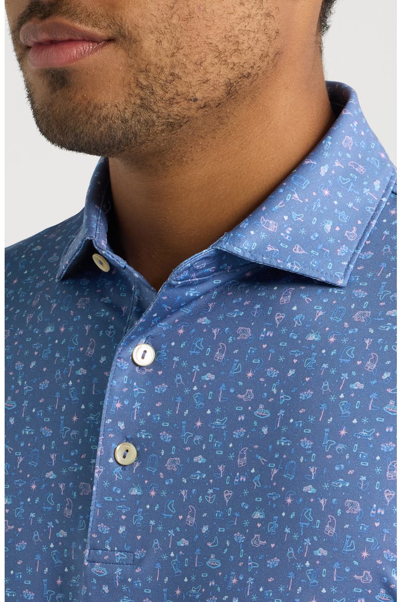 Ridge Summer Comfort Performance Jersey Polo, Alternate, color, BALI BLUE