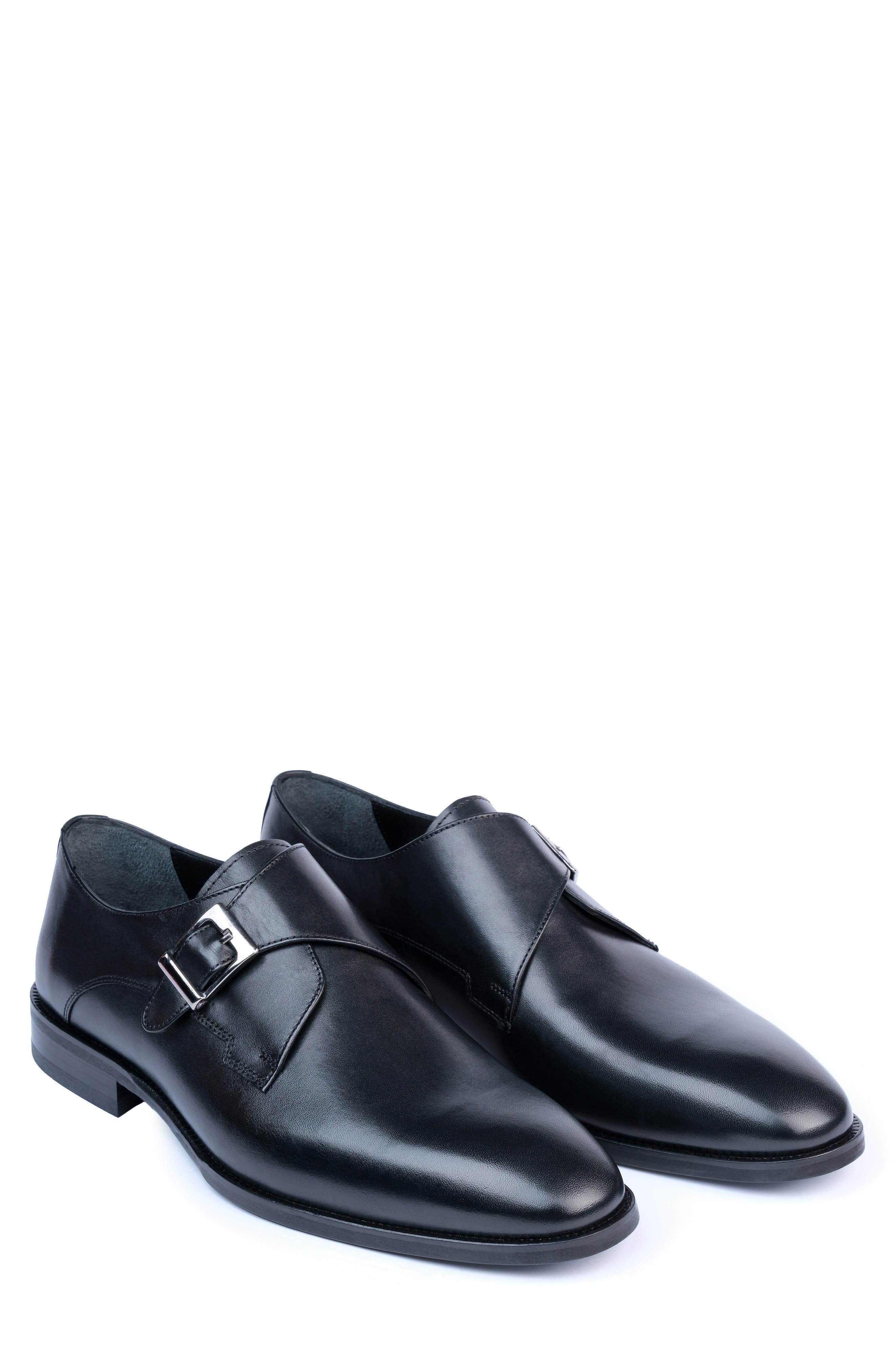 VELLAPAIS Kyrenia Monk Strap Loafer, Alternate, color, Black