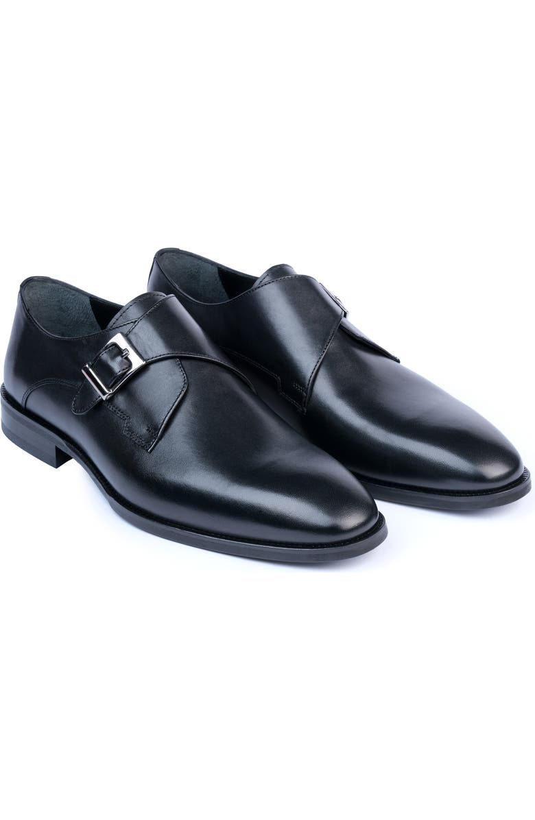 VELLAPAIS Kyrenia Monk Strap Loafer, Alternate, color, Black